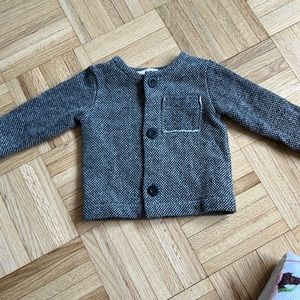 Italian made button up jacket 6m